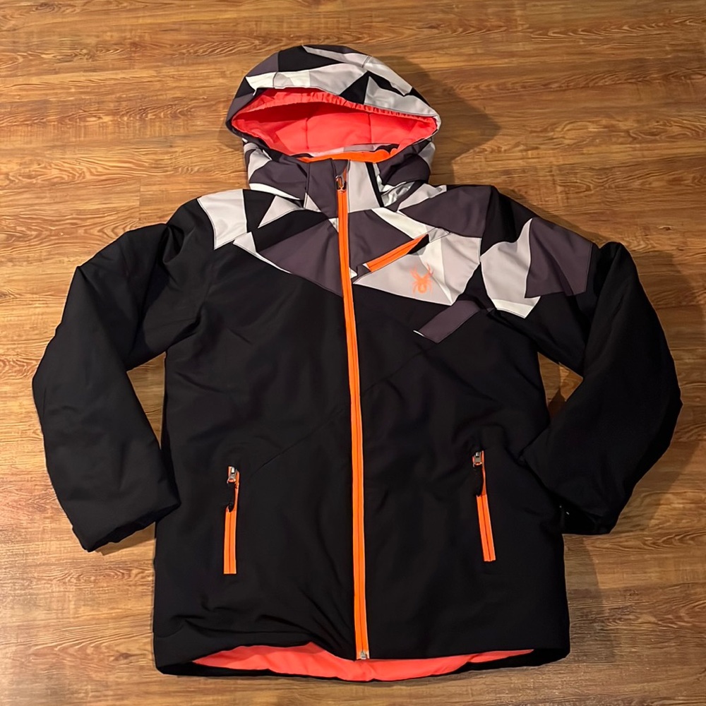 Spyder Boy's Ambush Ski Snow Jacket Size 18